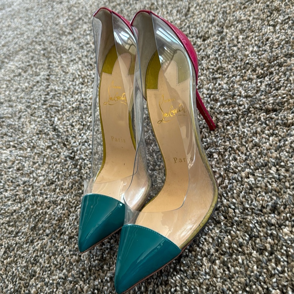 Louboutins PVC heels